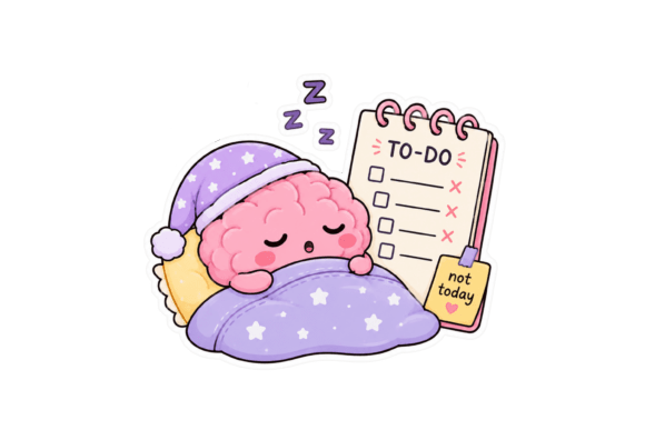 Download Sleepy Brain to Do Sticker - Premium Resources