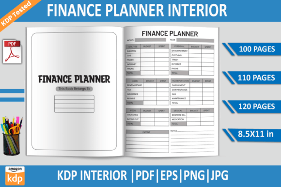 Download Finance Planner| KDP Interior Template - Premium Resources