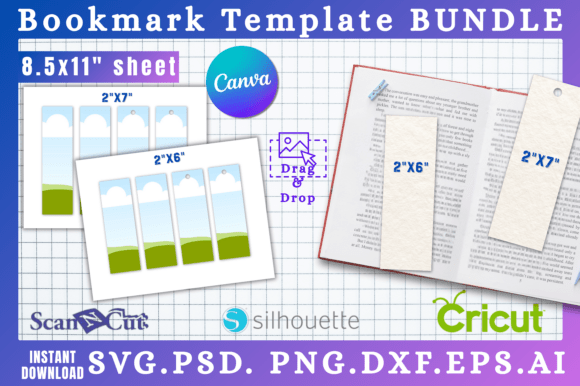 Download Bookmark SVG &amp; Canva Templates - Canva templates Collection