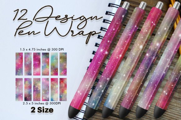 Download Pen Wrap Galaxy Space Sparkle Dark Pink - Sparkle Collection