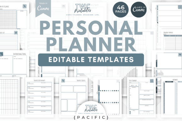 Download Personal Planner Canva Templates | PAC - Canva templates Collection