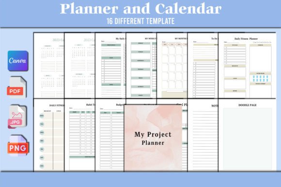 Download Planner and Calendar Canva Templates - Canva templates Collection