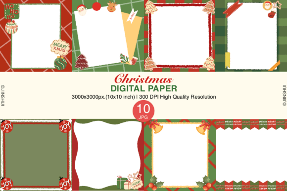 Download Christmas Digital Paper Memo Pad 4 - Digital paper Collection