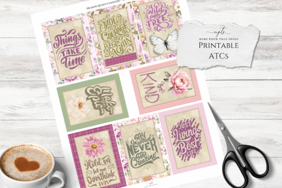 Download Meadow Queen’s Tapestry - Printable ATCs - Atc Collection